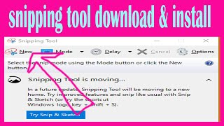 snipping tool download and install  use windows free snipping tool [upl. by Menis]