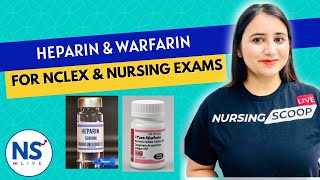 Anticoagulant Medications Heparin amp Warfarin for Nursing NCLEX  RN amp RPN  Pharmacology [upl. by Aniretac]