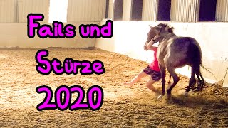 Horse Fails und Stürze 2020 🦄 1000 Abonnenten Special [upl. by Aiyekal987]