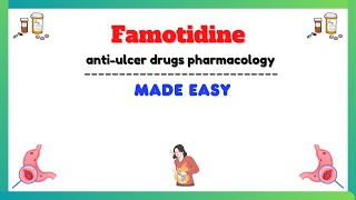 Famotidine pharmacology H2 receptor blockers pharmacology pharmacology made easy [upl. by Ahsinit]