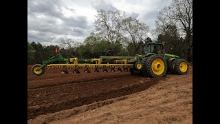 John Deere 8530 pulling massive plow [upl. by Nylassej]