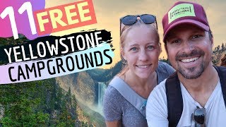 11 Free Yellowstone Campgrounds MUST SEE 💕 [upl. by Ylehsa]