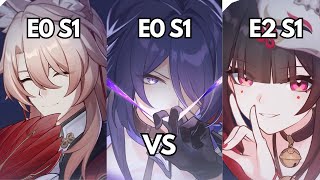 E0S1 Jiaoqiu vs E2S1 Sparkle  E0S1 Acheron Team Comparison  MoC 22 [upl. by Aliza481]