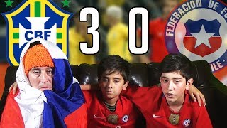 REACCION BRASIL 3 VS CHILE 0  QUEDAMOS FUERA DE LA COPA DEL MUNDO RUSIA 2018 [upl. by Callean207]