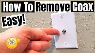 COAX OUTLET REMOVAL  HOW TO [upl. by Khalsa]