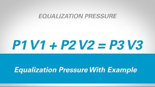 Equalization Pressure  Calculation Explanation amp Examples [upl. by Pablo]