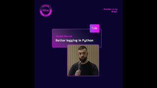 PyCon PT 24  Better logging in Python [upl. by Aalst]