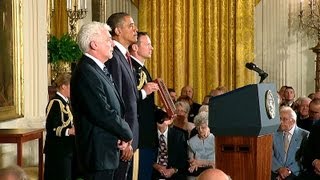 President Obama Awards Chaplain Emil Kapaun the Medal of Honor [upl. by Hourigan982]