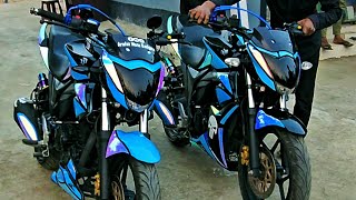 বাংলাদেশের সেরা ২য় Suzuki Monotone  Suzuki Monotone Stickers Modification  Bike Accessories [upl. by Relyuc]