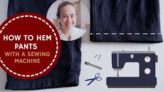 How to Hem Pants Easy Sewing Tutorial with Rob Appell of Man Sewing [upl. by Fiertz797]