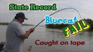 West Virginia Blue catfish State Record Fail [upl. by Gabi282]