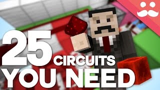 25 Minecraft Redstone Circuits YOU SHOULD KNOW [upl. by Thebazile]