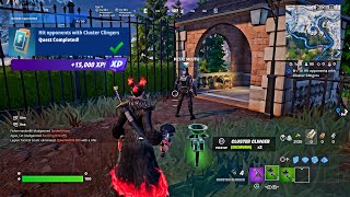 Fortnite  Hit Opponents With Cluster Clingers WEEK 2 Quests Challenges [upl. by Udele]