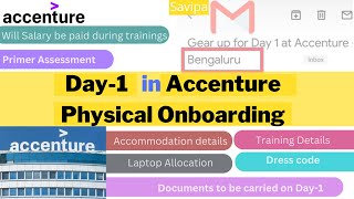 Day1 in Accenture Physical Onboarding [upl. by Ellita]