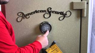 Changing the combination on American Security Safe [upl. by Araas865]