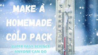 Make A Homemade Ice Pack Easy Endothermic Science Experiment [upl. by Rotow375]