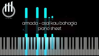 Armada  Asal Kau Bahagia  Piano Sheet  Cover by Willy [upl. by Oslec]