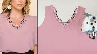 Easily Create Stunning Vneck Designs With These Simple Sewing Tips For Beginners [upl. by Cherida]