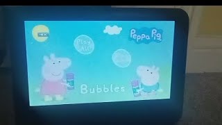 Peppa pig bubbles 2006 UK dvd menu walkthrough [upl. by Ambie]