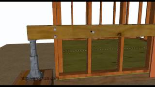 How To Raise Small Leaning Sheds – Home Repairs [upl. by Kentigerma]