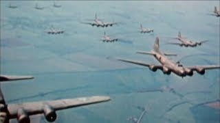 WW2  The Bombing of Germany Real Footage in Colour [upl. by Nhojleahcim]