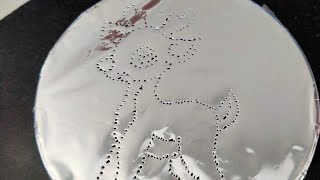 ASMR FOIL REINDEER 🦌 TRACING asmrsounds asmr satisfying fypシ゚viral trending [upl. by Avehsile34]