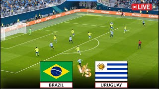 🔴LIVE  BRAZIL vs URUGUAY I COPA AMERICA 2024 I QUARTER FINAL STREAMING I eFOOTBALL PES 21 GAMEPLAY [upl. by Merrill]