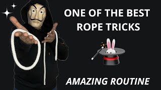 ONE OF THE BEST ROPE TRICKS magic tricks ropetrick viral trending viralvideo tutorial [upl. by Sidell]