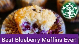 COPYCAT Starbucks Blueberry Muffin [upl. by Whitaker352]