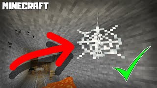 MINECRAFT  How to Get COBWEBS 1164 [upl. by Pelagias125]