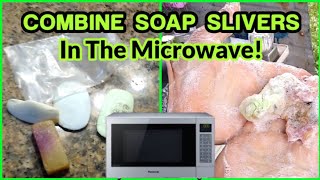 Melting Soap Pieces in Microwave  Homemade Soap Pieces Saver [upl. by Bowne]