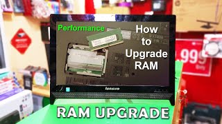 How To Upgrade RAM LENOVO C260  Opening LENOVO C260 [upl. by Edmonds]