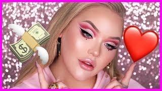 FULL FACE USING ONLY AFFORDABLE MAKEUP  Valentines Day Tutorial [upl. by Harmonie]