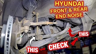 Hyundai Front and Rear END Noise check sway bar bushing and linkage [upl. by Drofla]