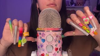 ASMR extra long nail clacking 💅🌈💖  No talking [upl. by Hakaber702]