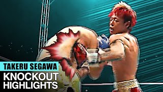 TAKERU SEGAWA  KNOCKOUT HIGHLIGHTS  THE NATURAL BORN CRUSHER  武尊 [upl. by Greene]