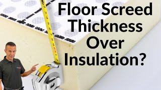 Floor Screed Thickness Over Insulation [upl. by Idnem]