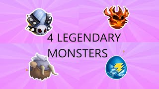 How To Get 4 Legendary Monsters For Free  Monster Legends [upl. by Yde]