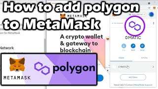 How to add Polygon Matic to MetaMask [upl. by Dobrinsky]