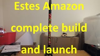 Estes TandemX reviewbuildlaunch Part 2 of 3  Amazon rocket [upl. by Tomasina755]