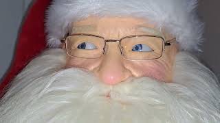 Gemmy Prototype Deluxe Realistic Santa Life Size Animatronic [upl. by Takeo]