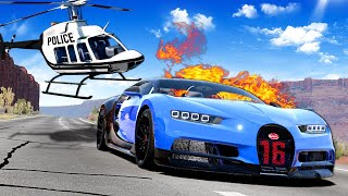 Police Chase with a HELICOPTER BeamNG [upl. by Marsiella]