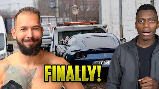 Andrew Tate FINALLY Got His Cars Back [upl. by Lougheed]