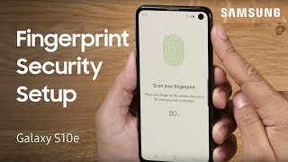 How to use fingerprint security on your Galaxy S10e  Samsung US [upl. by Appel38]