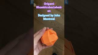 origami rhombicuboctahedron designed by John Montroll [upl. by Nereus212]