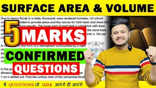 Confirmed 🔥5 Marks Question Surface Area and Volume Class 10 Short trick to Solve Questions 🔥 [upl. by Alegnasor]