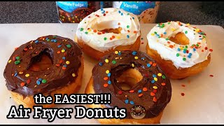 Air Fryer Donuts  The Easiest Donut Recipe Ever [upl. by Gilbertson]