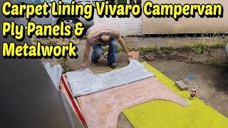 Vivaro Campervan Carpet Lining Ply Panels amp Metalwork [upl. by Ahsekal313]