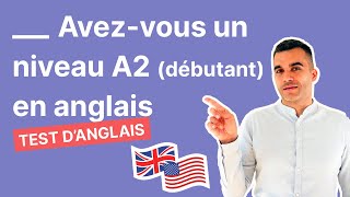 Test danglais  avez vous un niveau débutant A2 en vocabulaire [upl. by Elleniad]