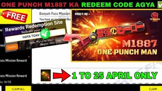 FREE FIRE REDEEM CODE TODAY 20 APRIL REDEEM CODE FREE FIRE  FF REDEEM CODE TODAY 20 APRIL [upl. by Welbie]